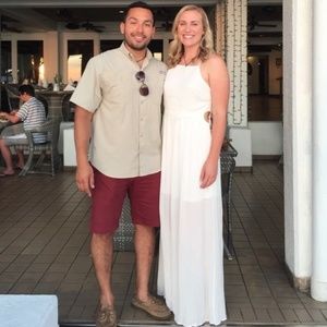 Beautiful Long White Boho Dress